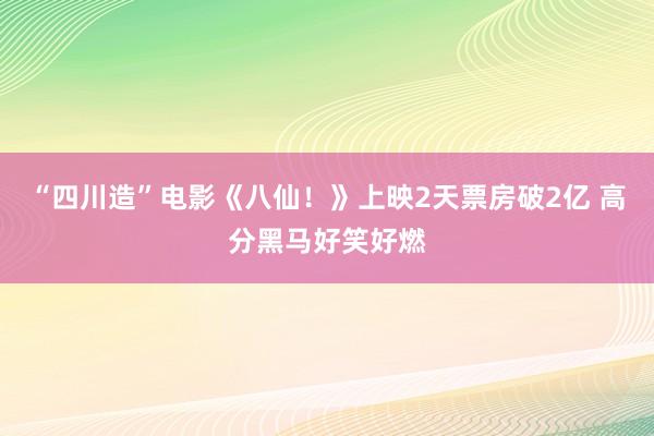 “四川造”电影《八仙！》上映2天票房破2亿 高分黑马好笑好燃
