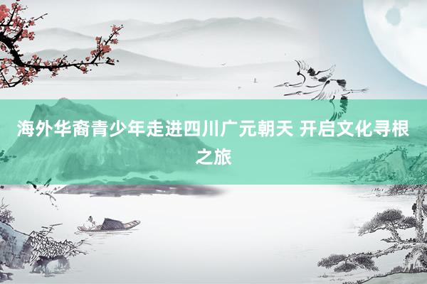 海外华裔青少年走进四川广元朝天 开启文化寻根之旅