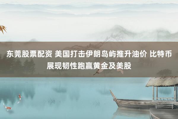 东莞股票配资 美国打击伊朗岛屿推升油价 比特币展现韧性跑赢黄金及美股