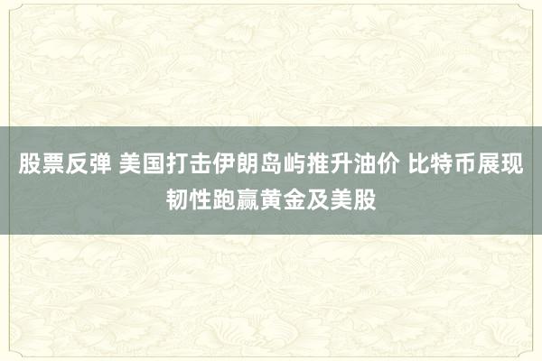 股票反弹 美国打击伊朗岛屿推升油价 比特币展现韧性跑赢黄金及美股